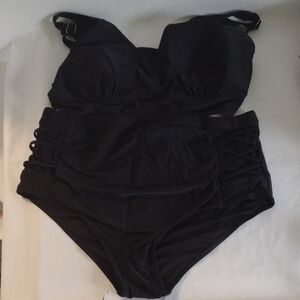 Yonique Black Bikini Set (J365)